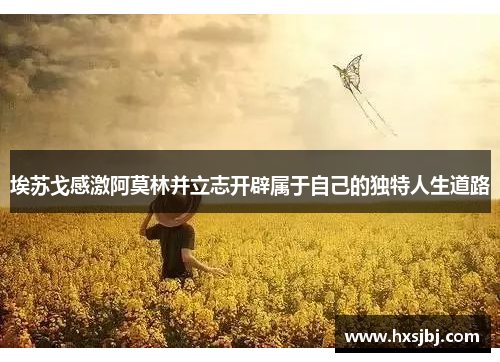 埃苏戈感激阿莫林并立志开辟属于自己的独特人生道路